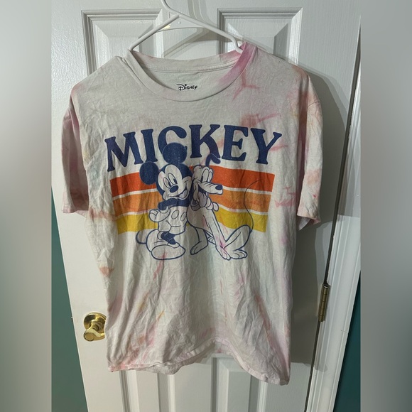 Disney Tops - Disney Mickey Mouse Kids T-Shirt - Pink and Orange